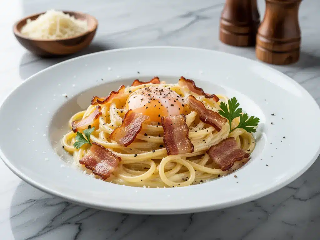 authentic Italian carbonara with crispy pancetta - featured image