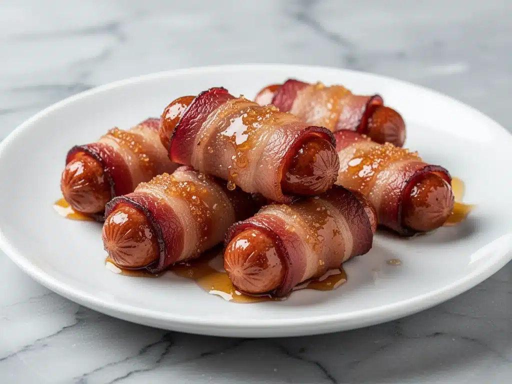 bacon wrapped smokies - featured image