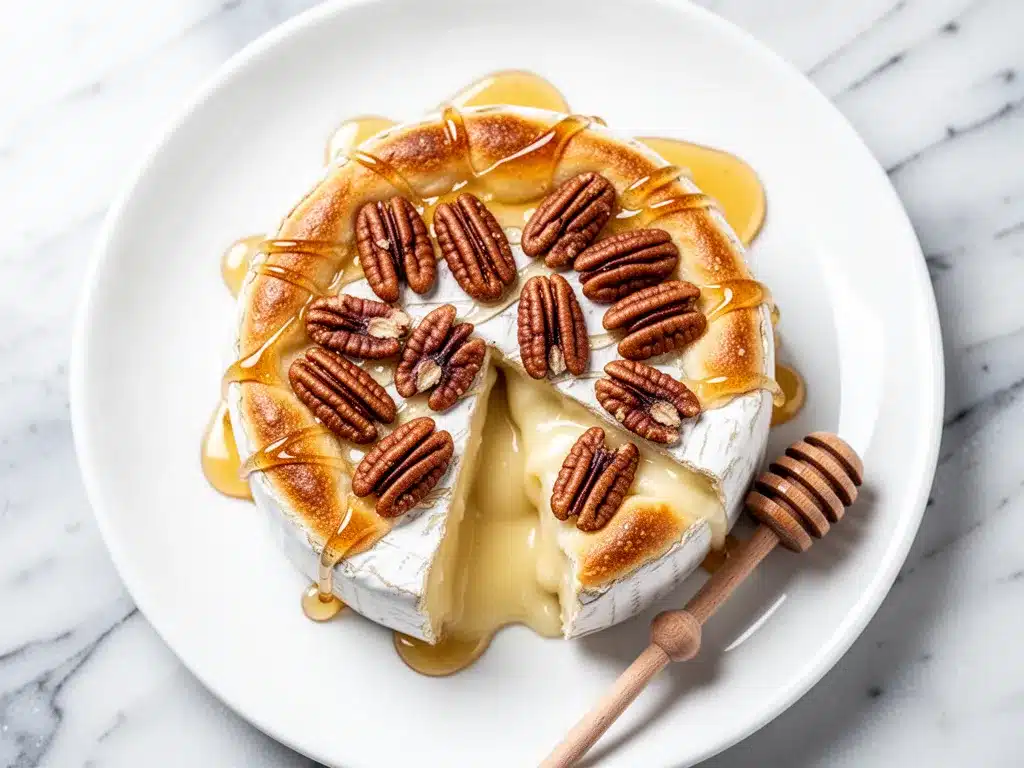 Baked Brie with Honey and Pecans: Easy Holiday Appetizer 4 Baked Brie with Honey and Pecans preparation steps