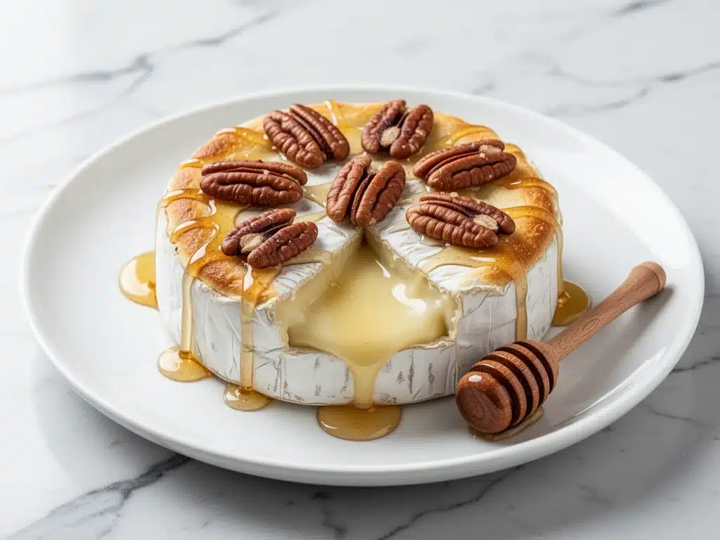 Baked Brie with Honey and Pecans - featured image