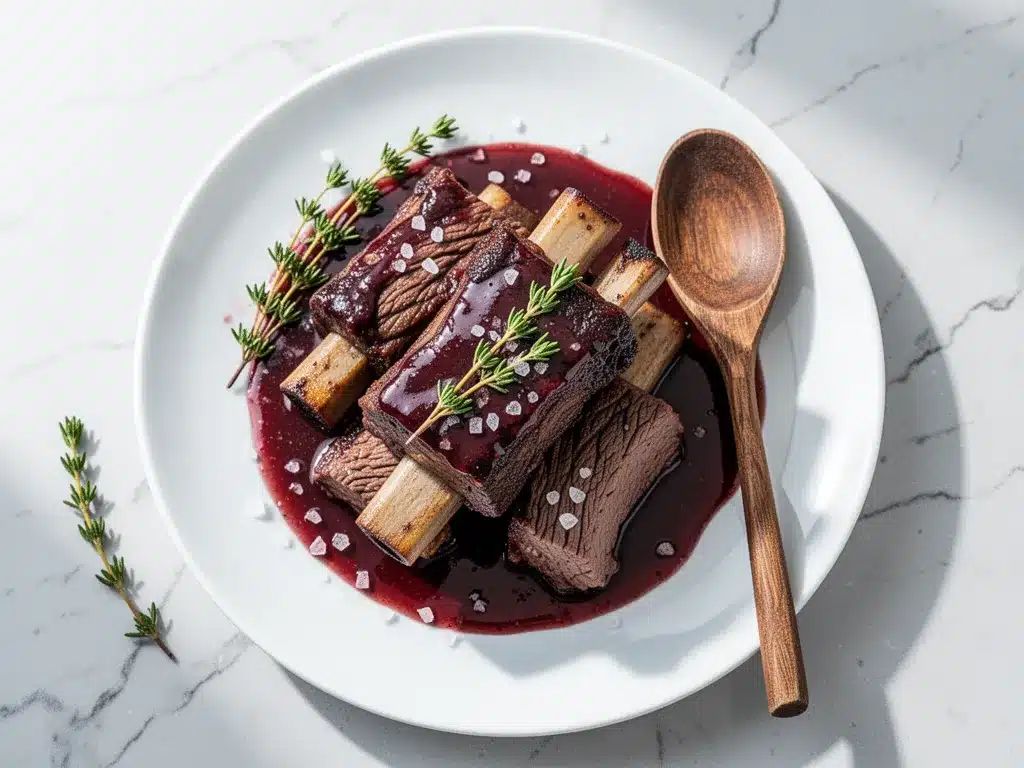 Braised Short Ribs: Best 3-Ingredient Red Wine Recipe 4 braised short ribs preparation steps