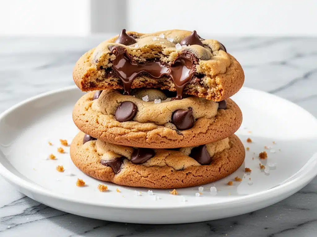 brown butter chocolate chip cookies - featured image