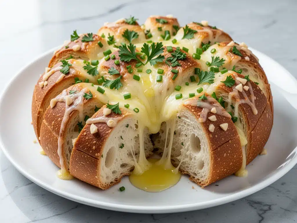 cheesy garlic pull-apart bread - featured image