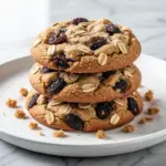 chewy oatmeal raisin cookies - featured image
