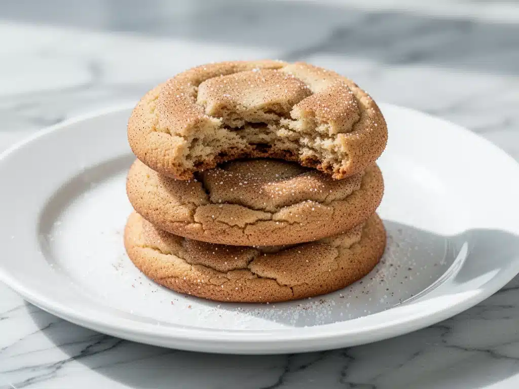chewy snickerdoodle cookies - featured image