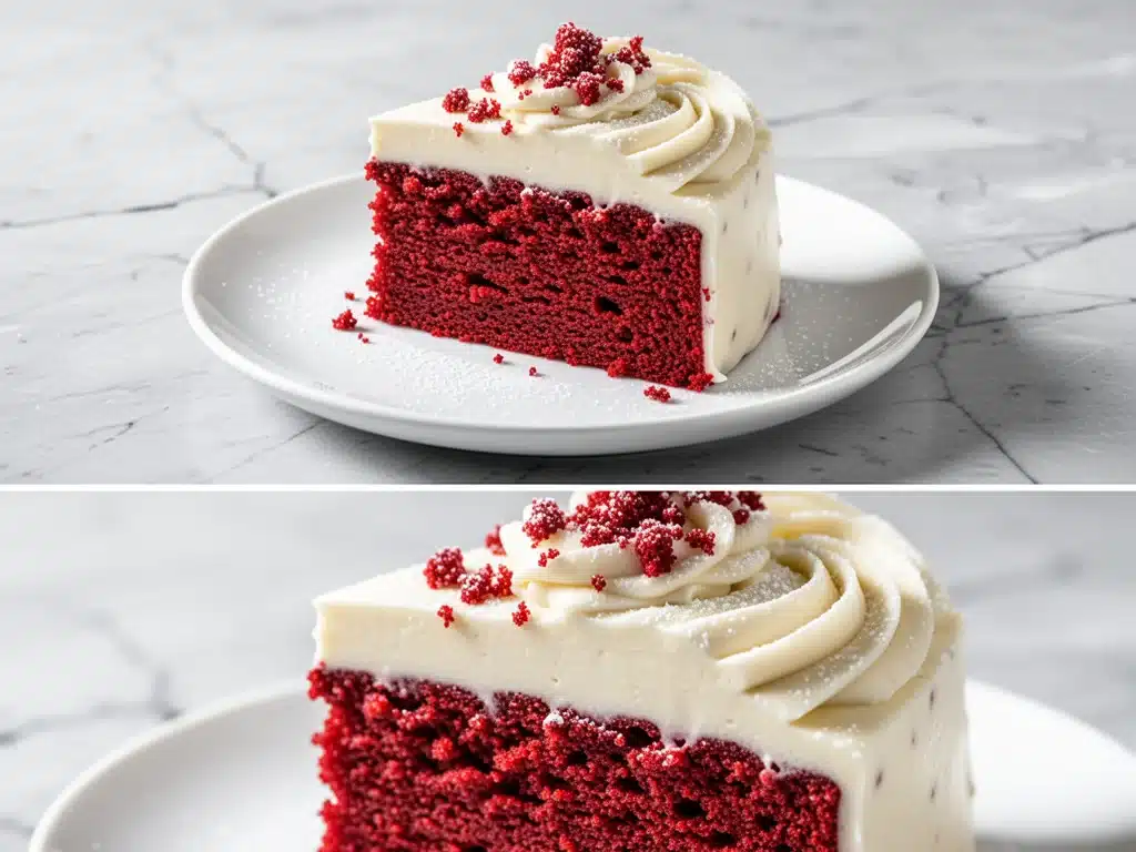 classic red velvet cake with cream cheese frosting - featured image