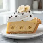 creamy banana cream pie - featured image