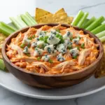 creamy buffalo chicken dip - featured image