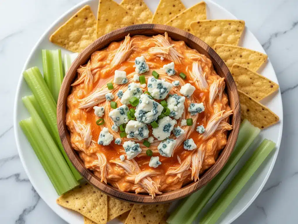 Creamy Buffalo Chicken Dip: Best 3-Ingredient Recipe 4 creamy buffalo chicken dip preparation steps