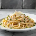 creamy garlic parmesan butter pasta - featured image