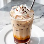 creamy iced brown sugar oat milk latte - featured image