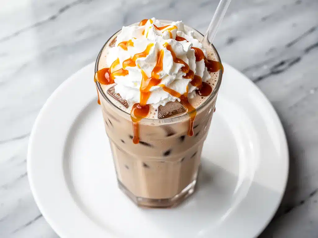 Creamy Iced Vanilla Caramel Latte: Best Busy Morning Recipe 4 creamy iced vanilla caramel latte preparation steps