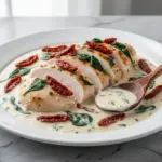 creamy tuscan garlic chicken - featured image