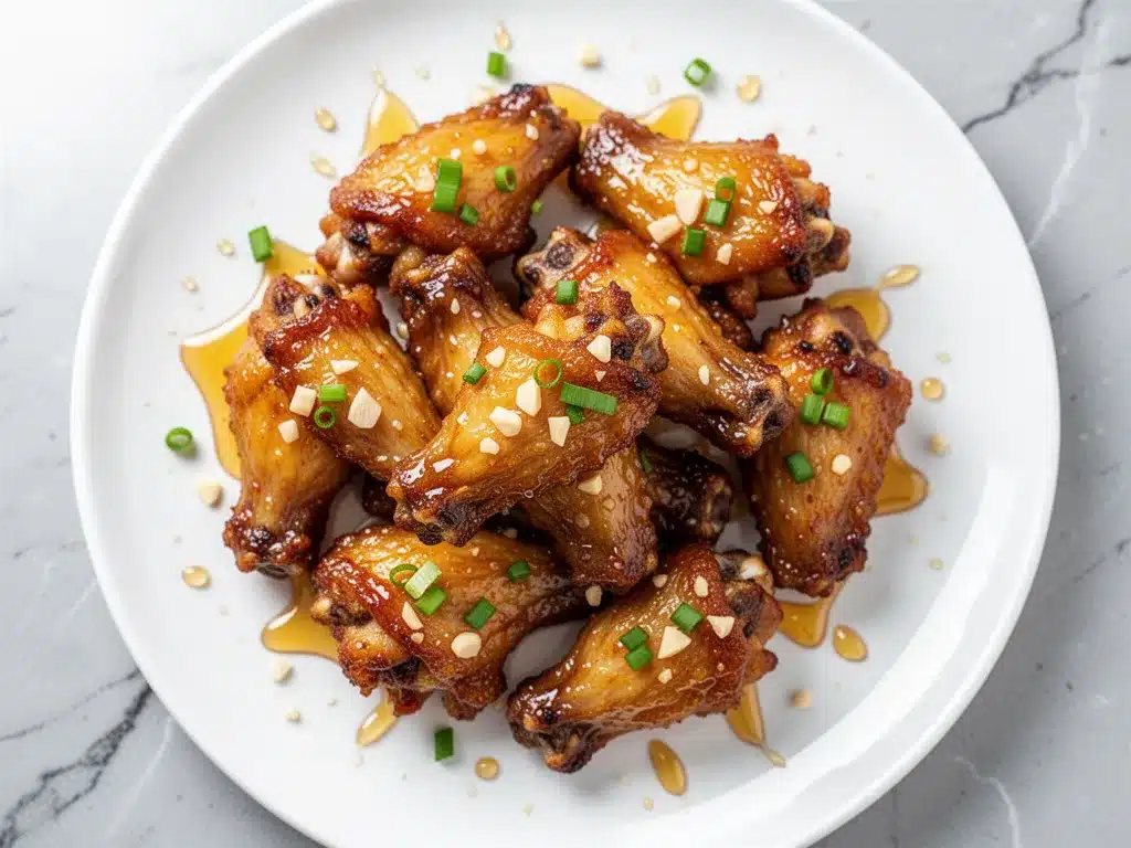 Crispy Air Fryer Chicken Wings: 5-Step Honey Garlic Glaze 4 crispy air fryer chicken wings with honey garlic glaze preparation steps