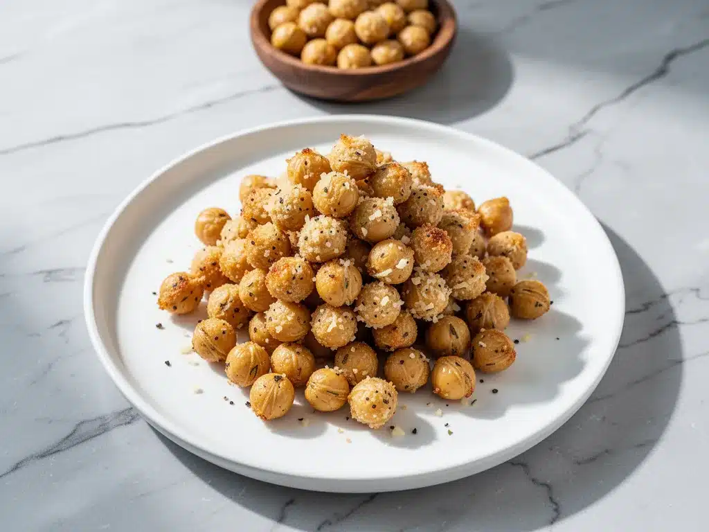 Crispy Baked Parmesan Garlic Chickpeas: The Best Healthy Snack 4 crispy baked parmesan garlic chickpeas preparation steps