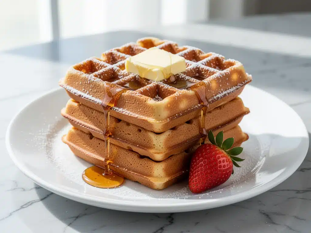 crispy Belgian waffles - featured image