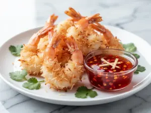 Home 4 crispy coconut shrimp - featured image