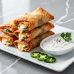 Crispy Jalapeno Popper Egg Rolls - featured image