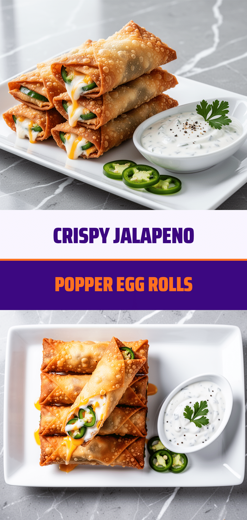 Crispy Jalapeno Popper Egg Rolls: 10-Minute Snack 5 Crispy Jalapeno Popper Egg Rolls recipe