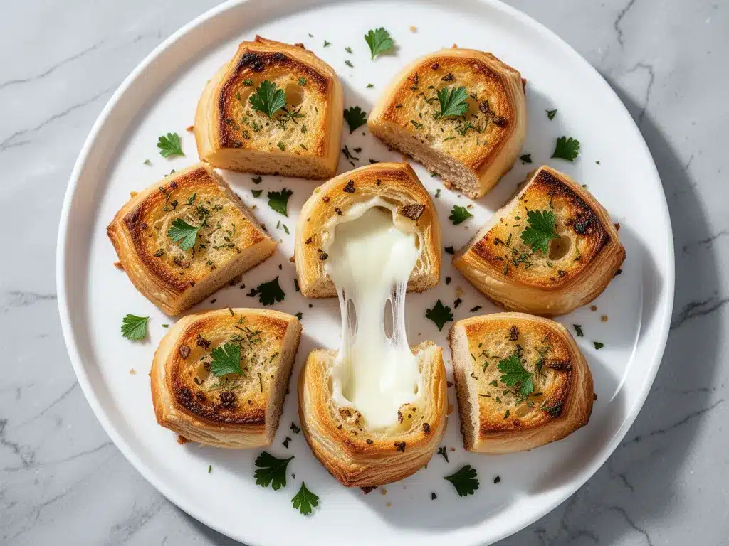 Crispy Mozzarella Stuffed Garlic Bread Bites: 15-Min Easy Appetizer 4 crispy mozzarella stuffed garlic bread bites preparation steps