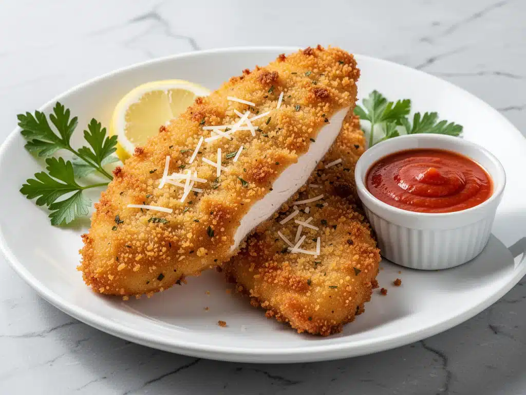 Crispy Parmesan Crusted Chicken Cutlets - featured image