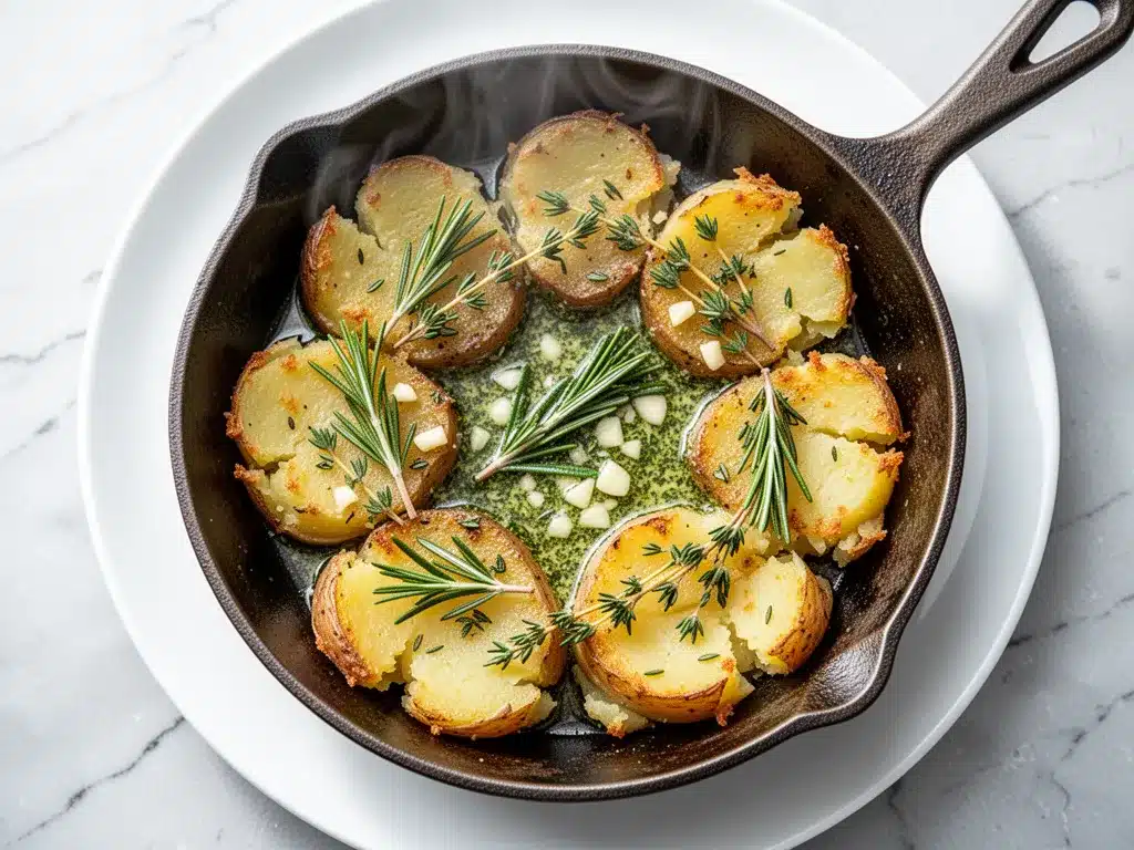 Crispy Smashed Potatoes: Easy Homemade Recipe 4 crispy smashed potatoes preparation steps