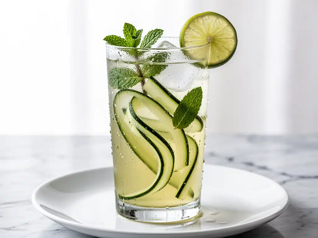 cucumber mint lemonade - featured image