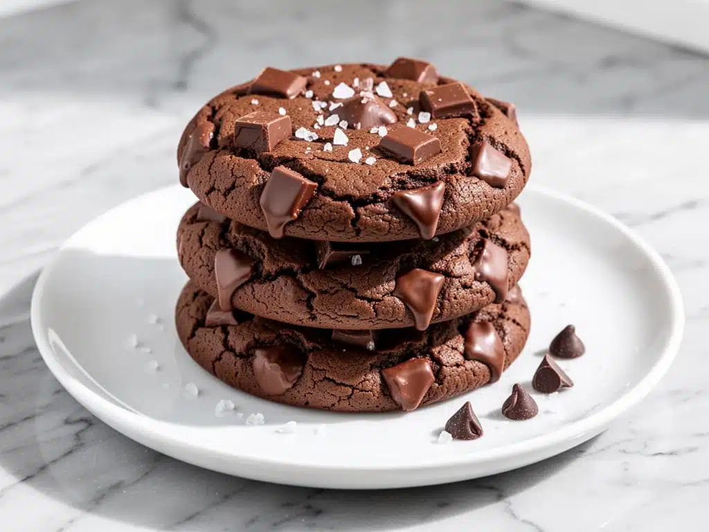 Double Chocolate Chunk Cookies - featured image