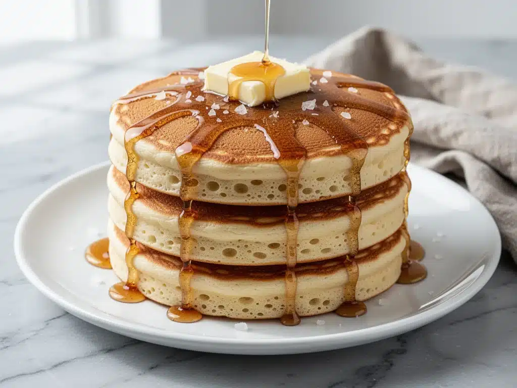 fluffy buttermilk pancakes - featured image