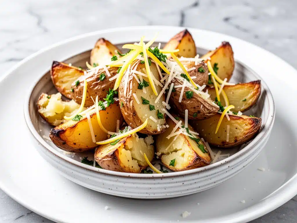 Garlic Herb Roasted Potatoes - featured image