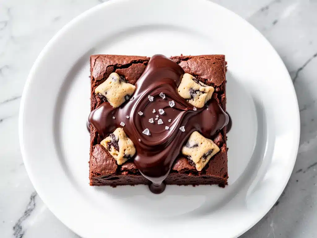 Gooey Cookie Dough Brownies with Chocolate Ganache: The Best Easy Dessert 4 gooey cookie dough brownies with chocolate ganache preparation steps