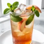Iced Peach Green Tea Lemonade - featured image