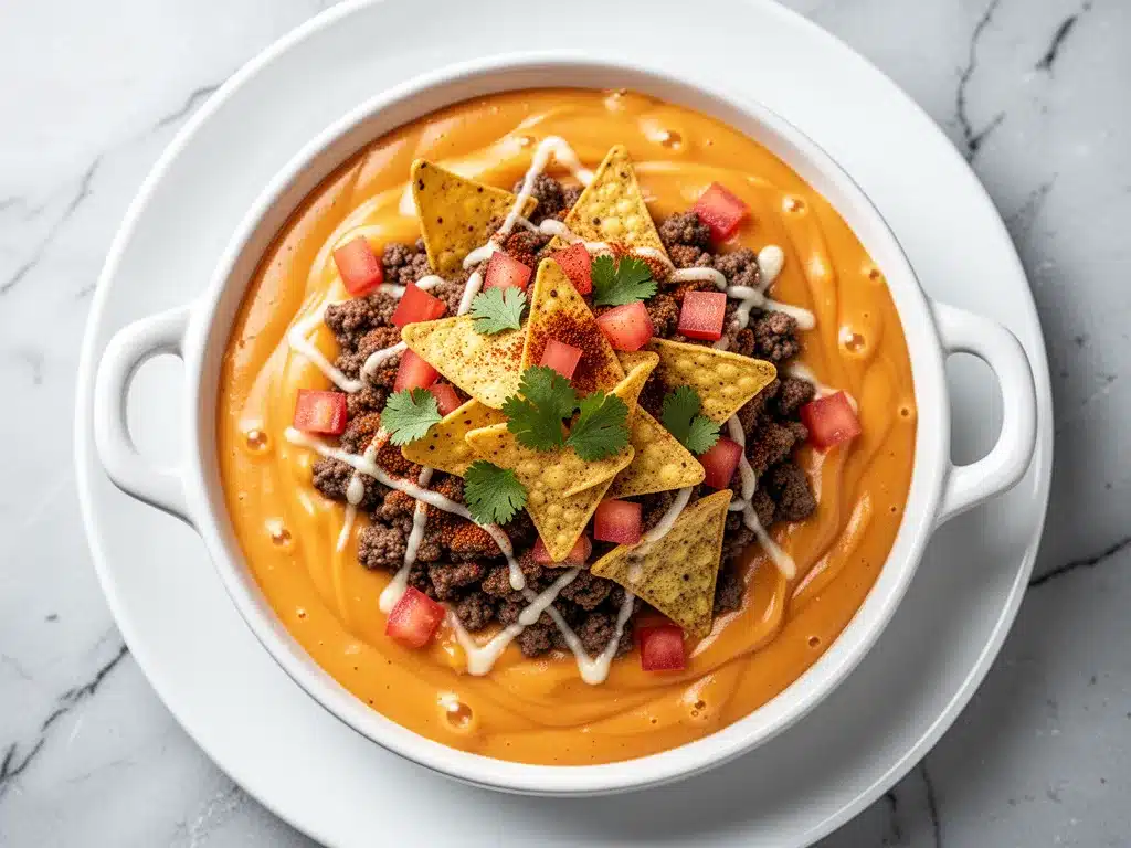 Loaded Nacho Cheese Dip: Best Easy Dip Recipe 4 loaded nacho cheese dip preparation steps