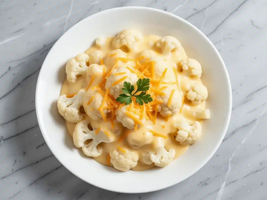 Low-Carb Cauliflower Mac and Cheese: 5-Ingredient Keto Dinner 4 low-carb cauliflower mac and cheese preparation steps