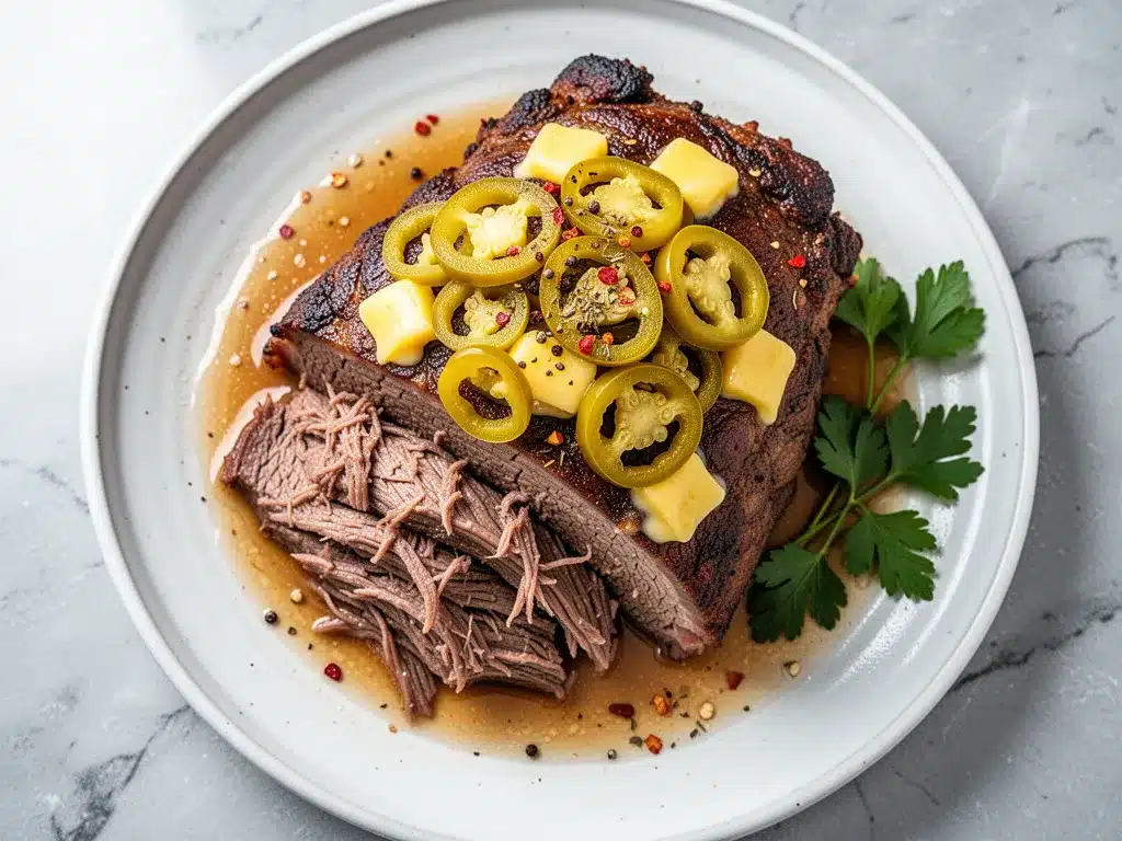 Slow Cooker Mississippi Pot Roast: Easy Fall-Apart Tender Beef 4 Mississippi Pot Roast preparation steps