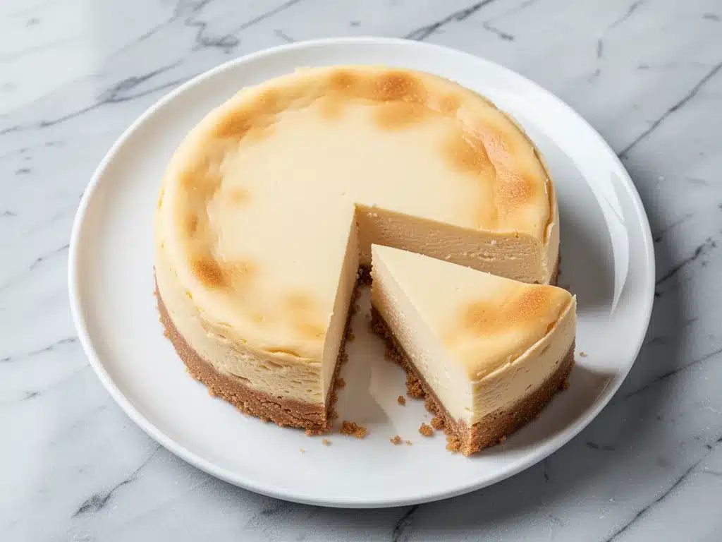Classic New York Style Baked Cheesecake with Graham Crust 4 New York Style Baked Cheesecake preparation steps