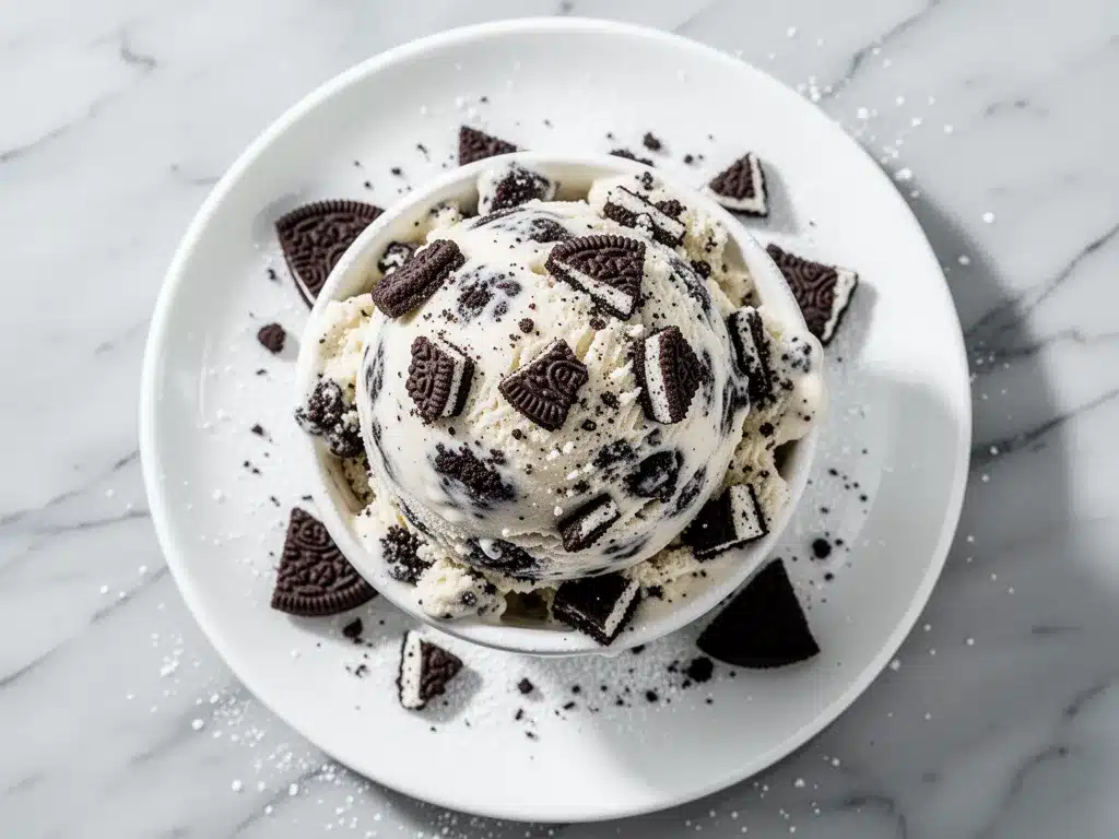No-Churn Cookies and Cream Ice Cream: Easy 3-Ingredient Recipe 4 no-churn cookies and cream ice cream preparation steps