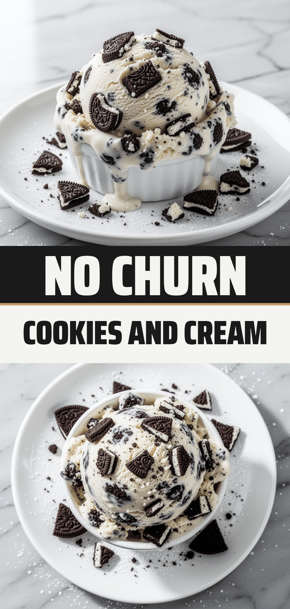 No-Churn Cookies and Cream Ice Cream: Easy 3-Ingredient Recipe 5 no-churn cookies and cream ice cream recipe