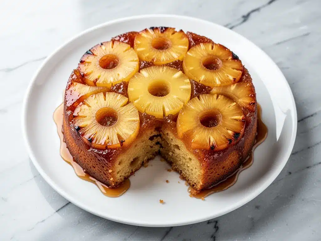 Classic Pineapple Upside-Down Cake: Best Easy Recipe 4 pineapple upside-down cake preparation steps