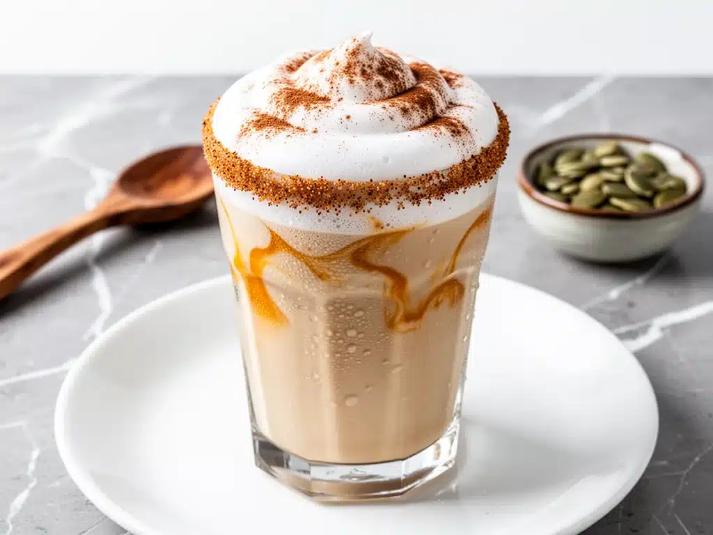 pumpkin spice cold foam latte - featured image