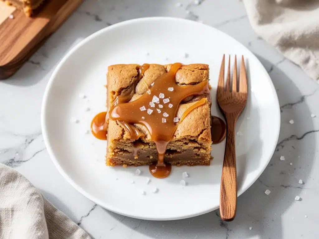 Salted Caramel Blondies: Best Easy Homemade Recipe 4 salted caramel blondies preparation steps