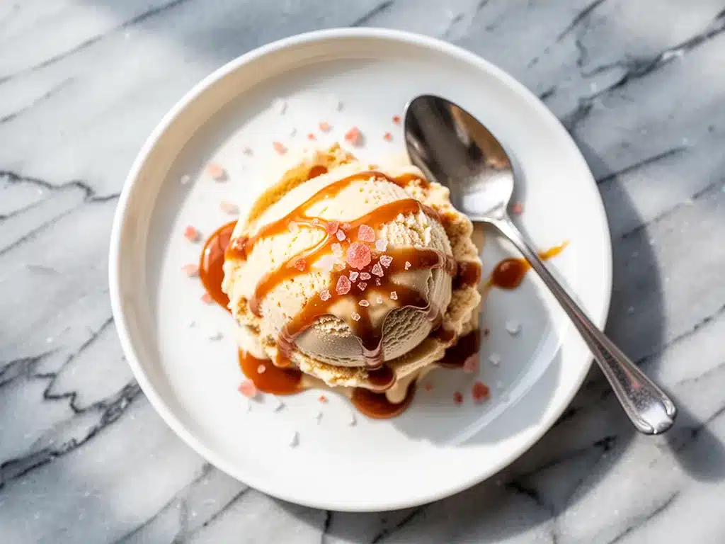Salted Caramel No-Churn Ice Cream: Easy Sea Salt Swirl 4 salted caramel no-churn ice cream preparation steps