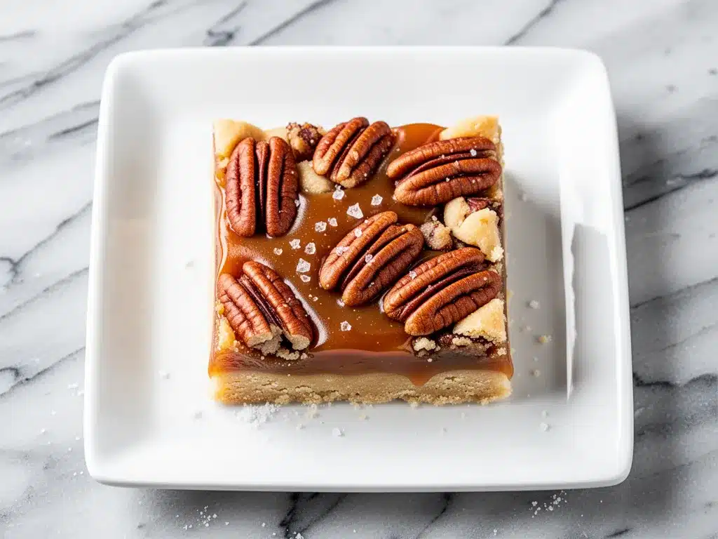 Salted Caramel Pecan Pie Bars: Easy Recipe 4 salted caramel pecan pie bars preparation steps