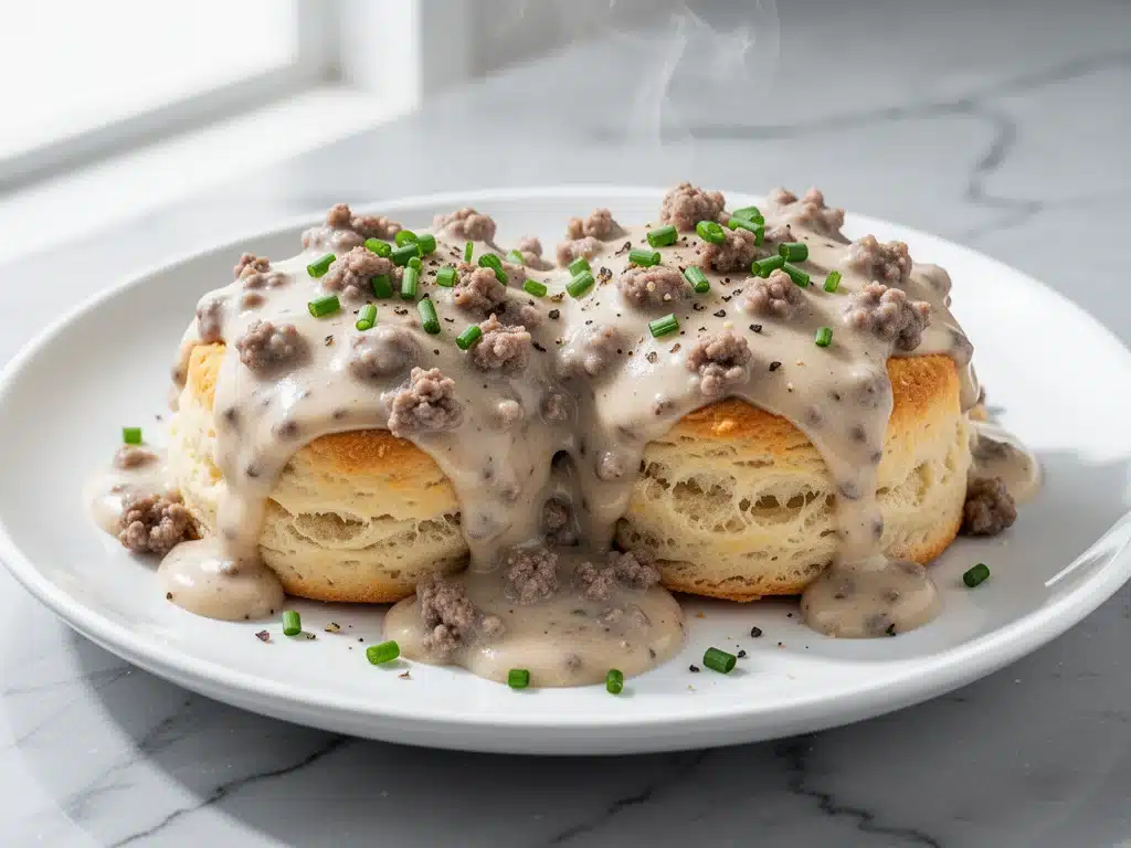 savory sausage gravy - featured image