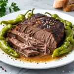 slow cooker mississippi pot roast - featured image