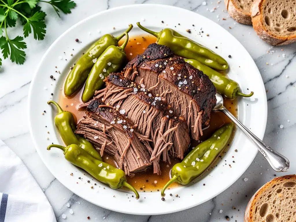 Slow Cooker Mississippi Pot Roast: Easy 5-Ingredient Dinner 4 slow cooker mississippi pot roast preparation steps