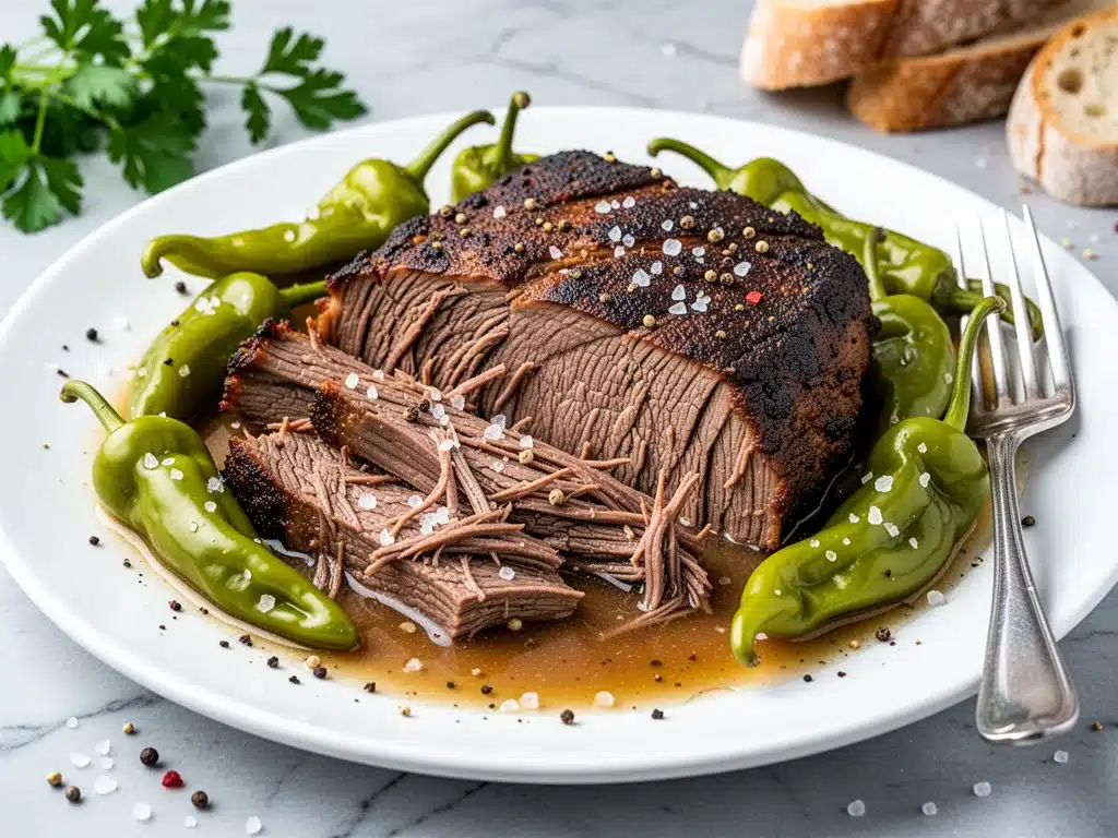 slow cooker mississippi pot roast - featured image