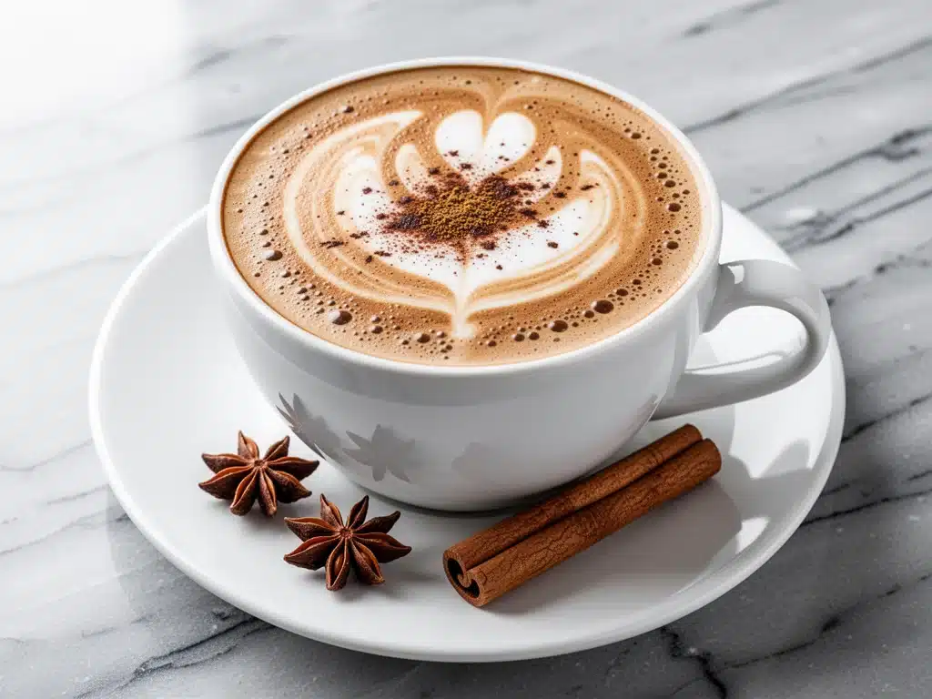 spiced brown sugar chai latte - featured image