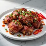 Sticky Korean Gochujang Glazed Chicken Thighs - featured image