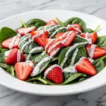 strawberry spinach salad - featured image